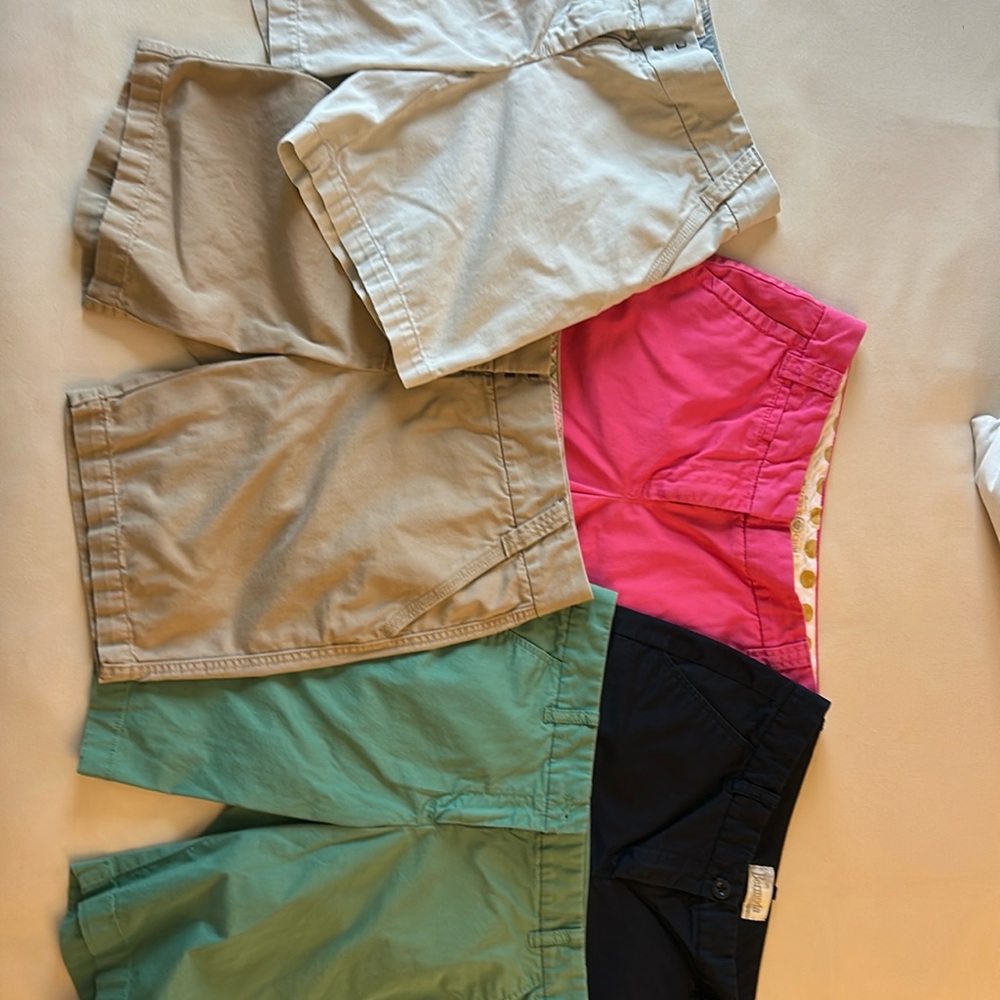 Lot of J.Crew Bermuda shorts five pair size 6